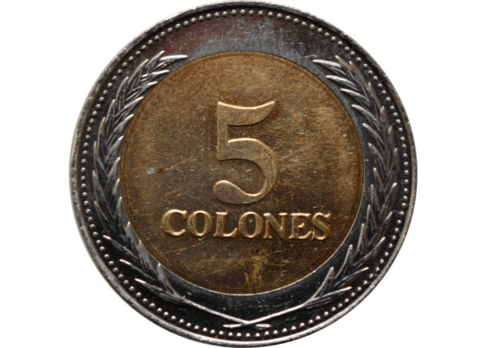 Сальвадор 5 колонов 1997 г., UNC, "Открытие Америки"