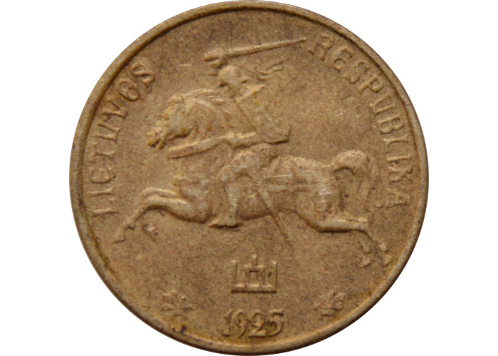 Lithuania 1 centas 1925, UNC, "First Republic (1925 - 1938)"