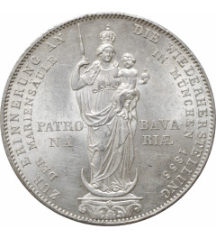 Bayern 2 Gulden 1855, UNC, "Wiederherstellung der Mariensäule in München"