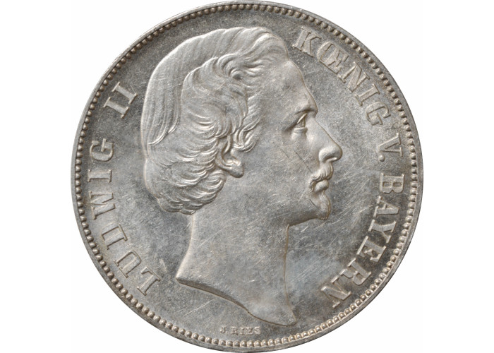 Bayern 1 Taler 1871, UNC, "Deutschland Sieg im Deutsch-Französischen Krieg"