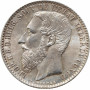Congo Free State 1 franc 1887, UNC, "King Leopold II (1865 - 1908)" silver coin