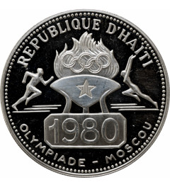 Haiti 50 gourdes 1977, NGC PF68 UC, "XXII summer Olympic Games, Moscow 1980"