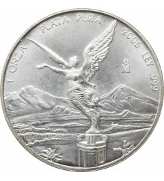 Mexico 1 onza 2006 Mo, UNC, "Silver Bullion Coinage "Libertad" silver coin