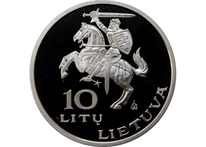 Lithuania 10 litu 1995, PROOF, "5th World Lithuanians Sport Games"
