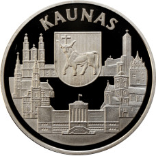 Lithuania 10 litu 1999, PROOF, "Lithuanian Cities - Kaunas"