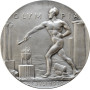 Germany - Third Reich K. Goetz medal 1936, UNC Det. Scratched, "Berlin Olympics"