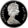 Fiji 10 dollars 1986, PROOF, "World Wildlife Fund - Fijian Ground Frog"
