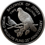 Jersey 2 pounds 1987, PROOF, "25th Anniversary - World Wildlife Fund"