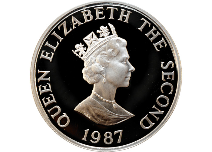 Jersey 2 pounds 1987, PROOF, "25th Anniversary - World Wildlife Fund"