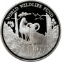 Cyprus 1 pound 1986, PROOF, "World Wildlife Fund - Mouflon" silver coin