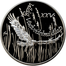 Ungarn 500 Forint 1988 BP, PROOF, "World Wildlife Fund - Wiesenweihe"