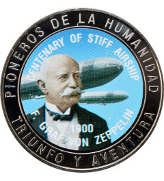 Western Sahara (Saharawi) 1000 pesetas 1997, UNC, "Graf Ferdinand von Zeppelin"