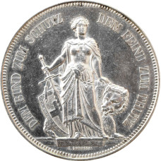 Schweiz 5 Franken 1885, AU, "Eidgenössisches Freischießen 1857 in Bern"