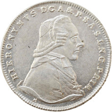 Salzburg 20 kreuzer 1802 M, UNC, "Hieronymus von Colloredo (1772 - 1803)"