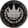 El Salvador 5 Colones 1971, PROOF, "150 Jahre Unabhängigkeit" Silbermünze