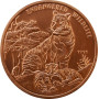 Laos 10 kip 1991, UNC, "Endangered Wildlife - Tiger" Copper