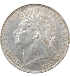 Great Britain 1/2 crown 1823, AU, "King George IV (1820 - 1830)" silver coin
