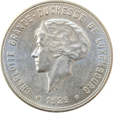 Luxemburg 10 Franken 1929, UNC, "Großherzogin Charlotte (1918 - 1964)"