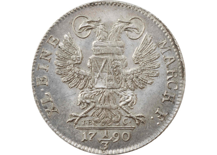 Saxony 1/3 thaler 1790 IEC, UNC, "Frederick Augustus (1763 - 1806)"