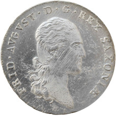 Saxony 2/3 thaler 1812 SGH, UNC, "King Frederick Augustus I (1806 - 1827)"