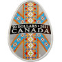 Kanada 20 Dollar 2021, PROOF, "Traditionelle ukrainische Pysanka" Silbermünze