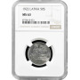 Lettland 50 Centimes 1922, NGC MS63, "Erste Republik (1922 - 1940)"