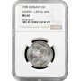 Sachsen 2 Mark 1909, NGC MS66, "500 Jahre Universität Leipzig" Silbermünze