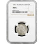 Austria 1 corona 1893, NGC MS62, "Emperor Franz Joseph I (1848 - 1916)"