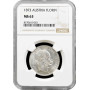 Austria 1 florin 1873, NGC MS63, "Emperor Franz Joseph I (1848 - 1916)"