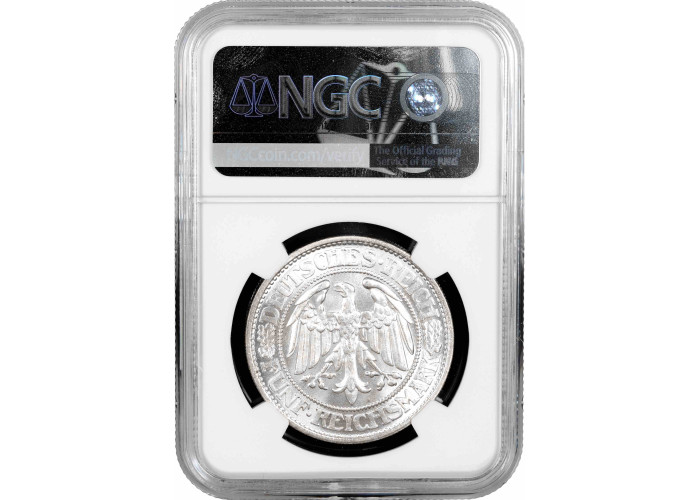 Germany 5 reichsmark 1931 D, NGC MS66, "Weimar Republic (1924 - 1938)"