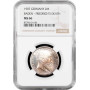 Baden 2 mark 1907, NGC MS66, "Death of Frederick I" silver coin