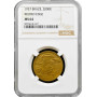 Brazil 2000 reis 1937, NGC MS64, "Duke of Caxias (1803 - 1880)" REEDED EDGE