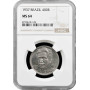Brazil 400 reis 1937, NGC MS64, "Oswaldo Goncalves Cruz (1872 - 1917)"
