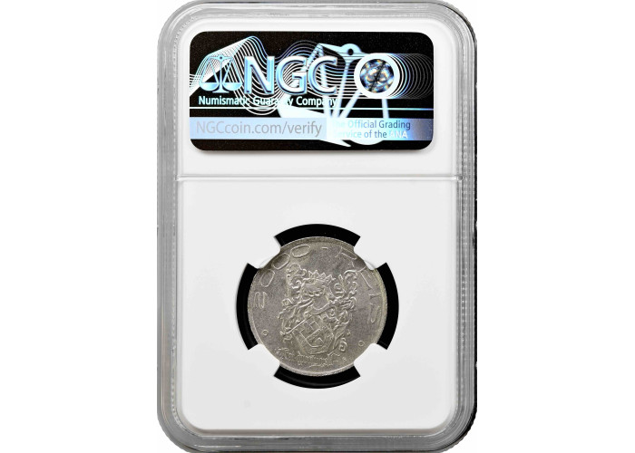 Brazil 2000 reis 1932, NGC MS65, "400th Anniversary - Colonization of Brazil"
