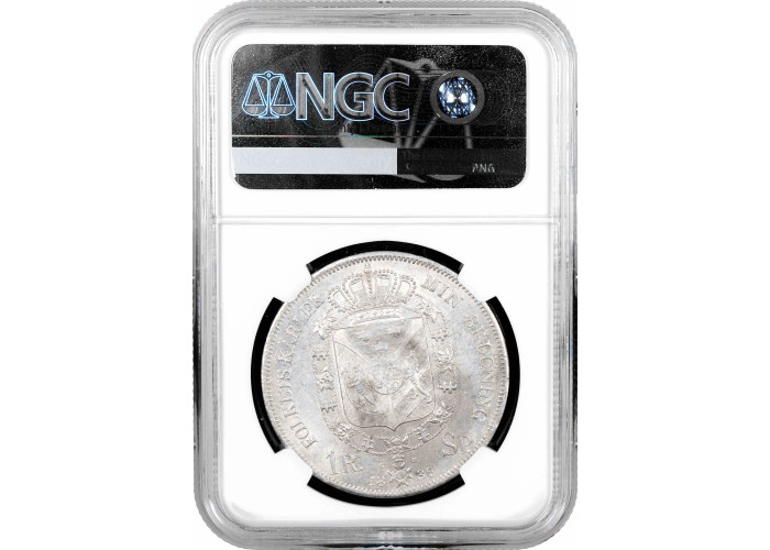Sweden 1 riksdaler 1836 CB, NGC MS62, "King Charles XIV John (1818 - 1844)"