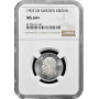 Sweden 1 krona 1907 EB, NGC MS64+, "King Oscar II (1873 - 1907)" silver coin