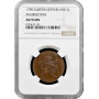 Austrian Netherlands 2 liards 1790, NGC AU58 BN, "Independence of Belgium"