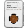 Luxembourg 5 centimes 1889, NGC MS63 RB ESSAI, "King William III (1849 - 1890)"