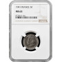 France 5 francs 1941, NGC MS63, "Marshal Philippe Petain"
