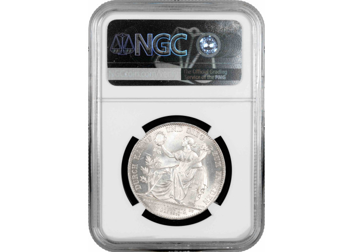 Bavaria 1 thaler 1871, NGC MS63, "Germany Victory in Franco-Prussian War"
