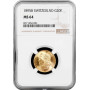 Switzerland 20 francs 1895 B, NGC MS64, "Confoederatio Helvetica (1850 - 1916)"