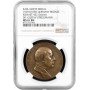 Weimar Republic bronze medal 1929, NGC MS61 BN, "Gustav Stresemann" KARL GOETZ