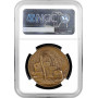 Weimar Republic bronze medal 1929, NGC MS61 BN, "Gustav Stresemann" KARL GOETZ