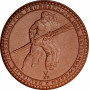 Germany - Third Reich porcelain medal 1935, PCGS MS66, "Der Rote Hahn" Top Pop