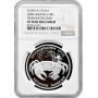 Ukraine 10 hryven 2000, NGC PF70 UC, "Flora and Fauna - Freshwater Crab" silver