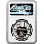 Ukraine 10 hryven 2000, NGC PF70 UC, "Flora and Fauna - Freshwater Crab" silver