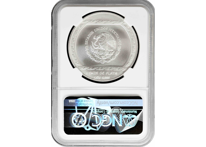 Mexico 5 pesos 1993 Mo, NGC MS69, "Veracruz - Carita Sonriente" Top Pop