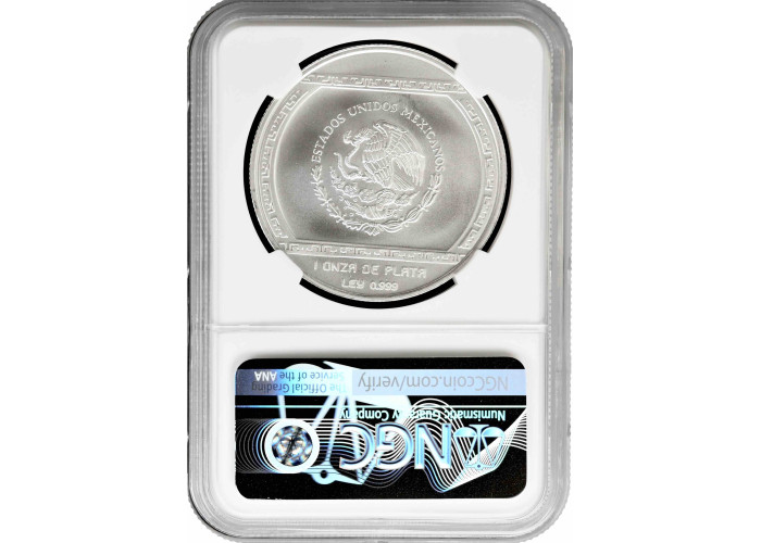 Mexico 5 pesos 1993 Mo, NGC MS69, "Veracruz - Palma Con Cocodrilo" Top Pop