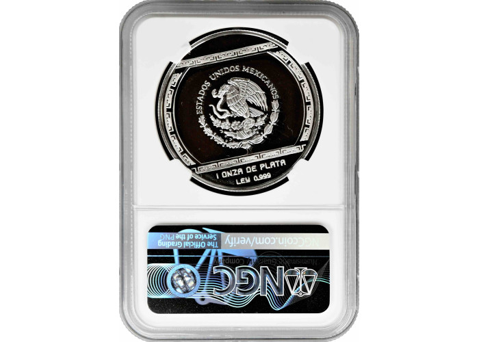 Mexico 5 pesos 1993 Mo, NGC PF69 UC, "Veracruz - Palma Con Cocodrilo"