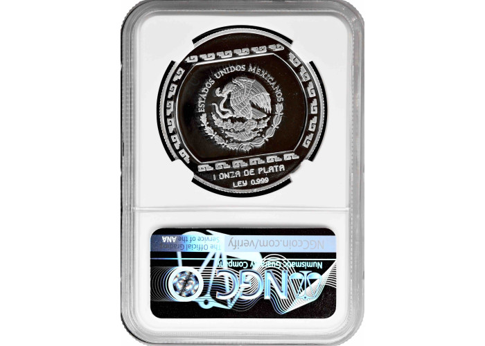 Mexico 5 pesos 1993 Mo, NGC PF69 UC, "Veracruz - Anciano Con Brasero"